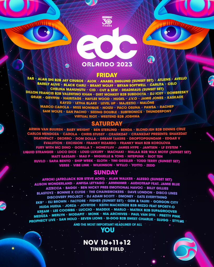 EDC Orlando - Amway Center, Orlando, FL - 11/10/2023 to 11/12/2023